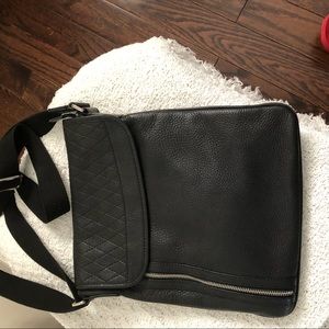 Black Leather Crossbody Bag